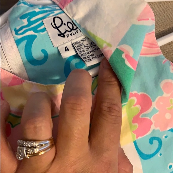Lilly Pulitzer Dress- White Label- Multi Patch - Picture 3 of 3